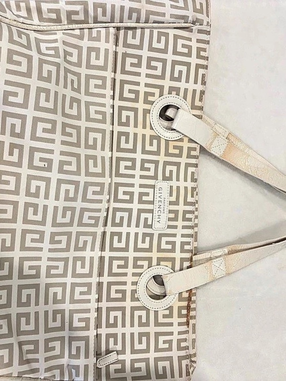 Givenchy Geometric Tote in White & Gray